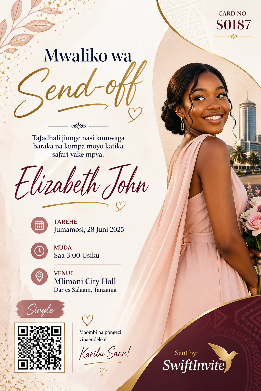 Send-off party invitation